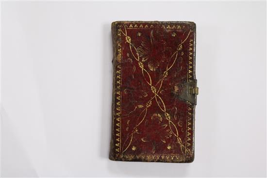 Miniature books. London Almanack for the year of Christ 1774, 60mm x 37mm